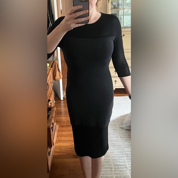 Ioanna Kourbela Black & Gray Bodycon Midi Dress Small - Picture 14 of 16